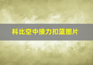 科比空中接力扣篮图片