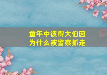 童年中彼得大伯因为什么被警察抓走