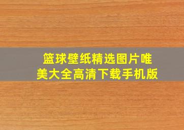 篮球壁纸精选图片唯美大全高清下载手机版