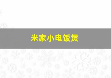 米家小电饭煲