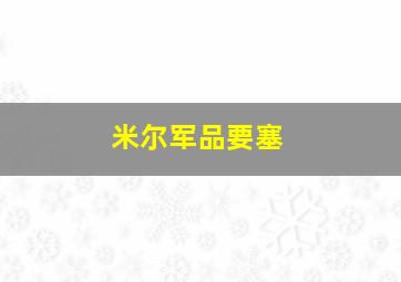 米尔军品要塞