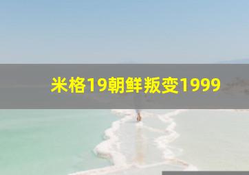 米格19朝鲜叛变1999