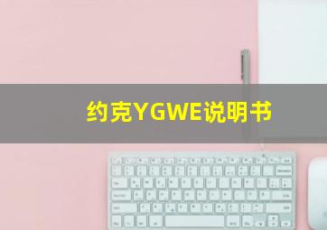 约克YGWE说明书