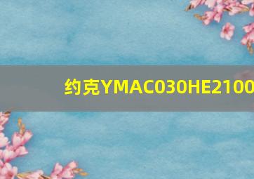 约克YMAC030HE2100G