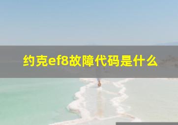 约克ef8故障代码是什么