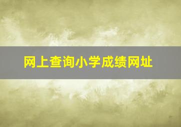 网上查询小学成绩网址