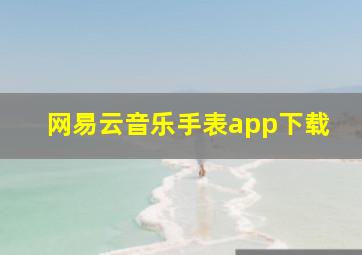 网易云音乐手表app下载