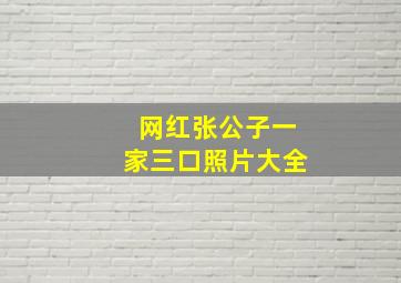 网红张公子一家三口照片大全