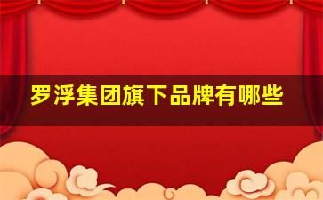 罗浮集团旗下品牌有哪些