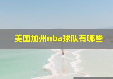 美国加州nba球队有哪些