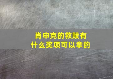 肖申克的救赎有什么奖项可以拿的