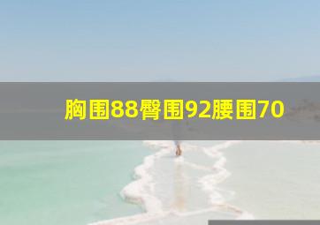 胸围88臀围92腰围70