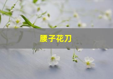 腰子花刀