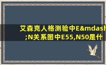 艾森克人格测验中E—N关系图中E55,N50是什么气质类型