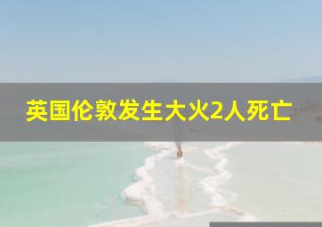 英国伦敦发生大火2人死亡