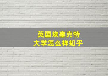 英国埃塞克特大学怎么样知乎