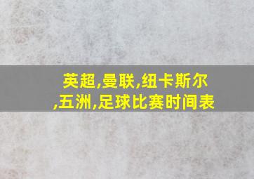 英超,曼联,纽卡斯尔,五洲,足球比赛时间表