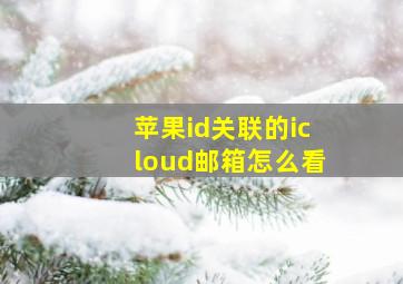 苹果id关联的icloud邮箱怎么看