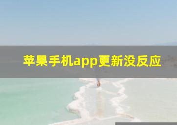 苹果手机app更新没反应