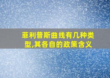 菲利普斯曲线有几种类型,其各自的政策含义