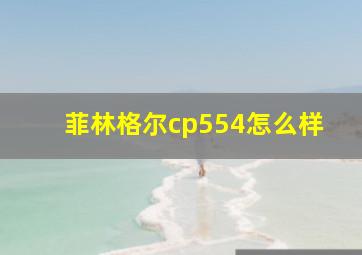 菲林格尔cp554怎么样