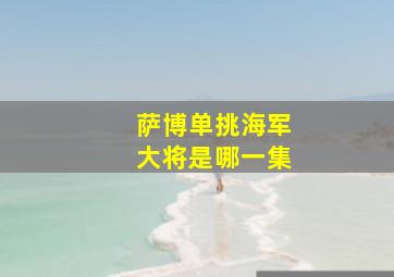 萨博单挑海军大将是哪一集