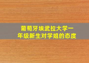 葡萄牙埃武拉大学一年级新生对学姐的态度