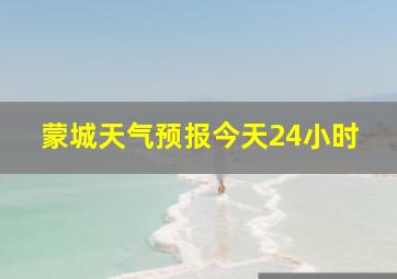 蒙城天气预报今天24小时