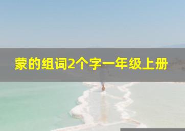 蒙的组词2个字一年级上册