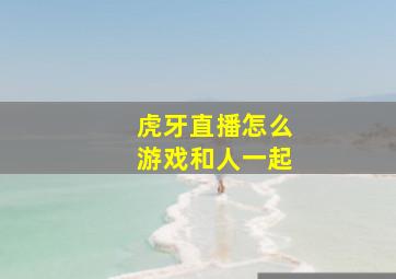 虎牙直播怎么游戏和人一起