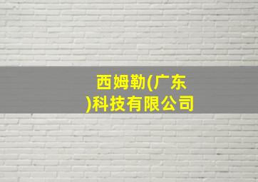 西姆勒(广东)科技有限公司