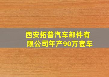 西安拓普汽车部件有限公司年产90万套车