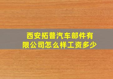 西安拓普汽车部件有限公司怎么样工资多少