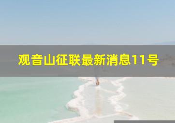 观音山征联最新消息11号