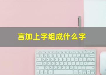 言加上字组成什么字