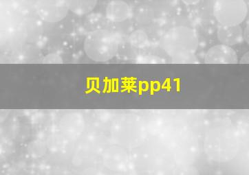 贝加莱pp41