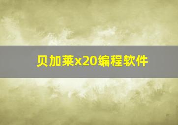 贝加莱x20编程软件