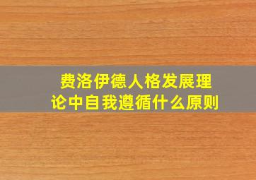 费洛伊德人格发展理论中自我遵循什么原则