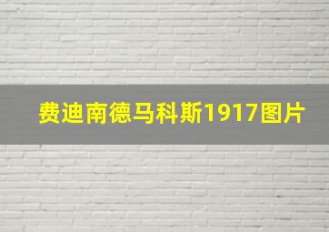 费迪南德马科斯1917图片