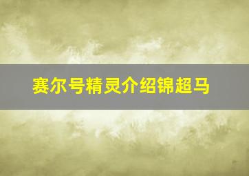 赛尔号精灵介绍锦超马