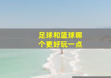 足球和篮球哪个更好玩一点