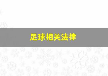 足球相关法律