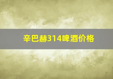 辛巴赫314啤酒价格