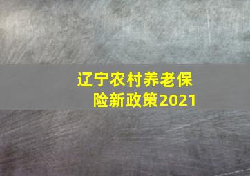 辽宁农村养老保险新政策2021