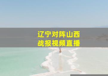 辽宁对阵山西战报视频直播