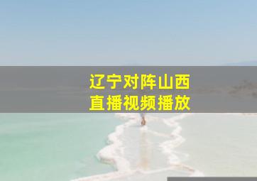 辽宁对阵山西直播视频播放