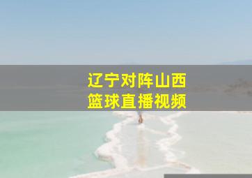 辽宁对阵山西篮球直播视频