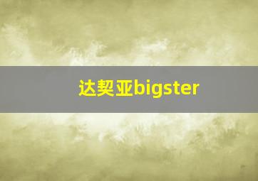 达契亚bigster