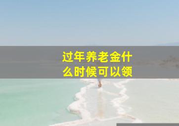 过年养老金什么时候可以领