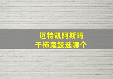 迈特凯阿斯玛干柿鬼鲛选哪个